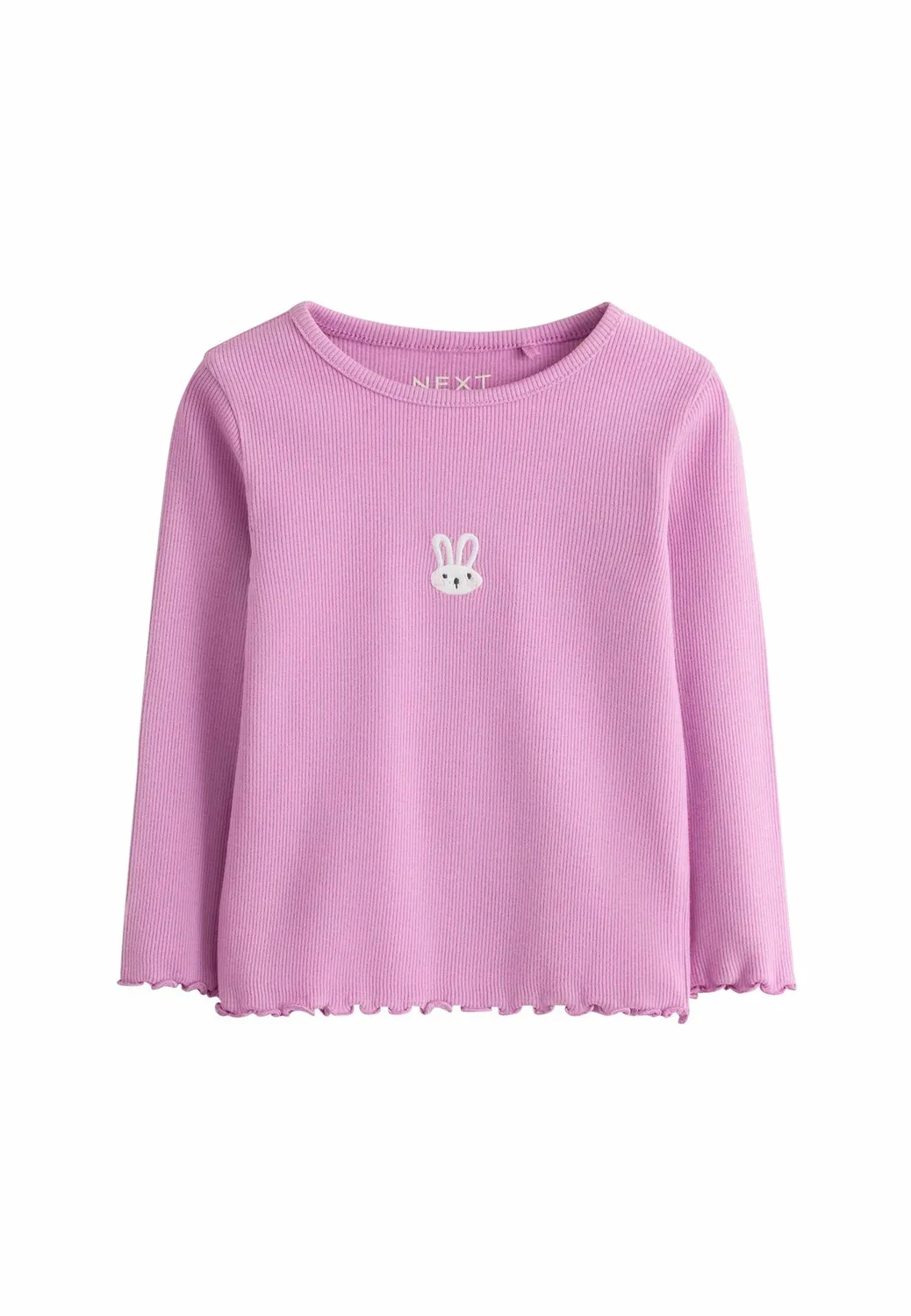 Обычный крой - длинный рукав - топ с длинным рукавом Next, Pink Bunny Embroidery