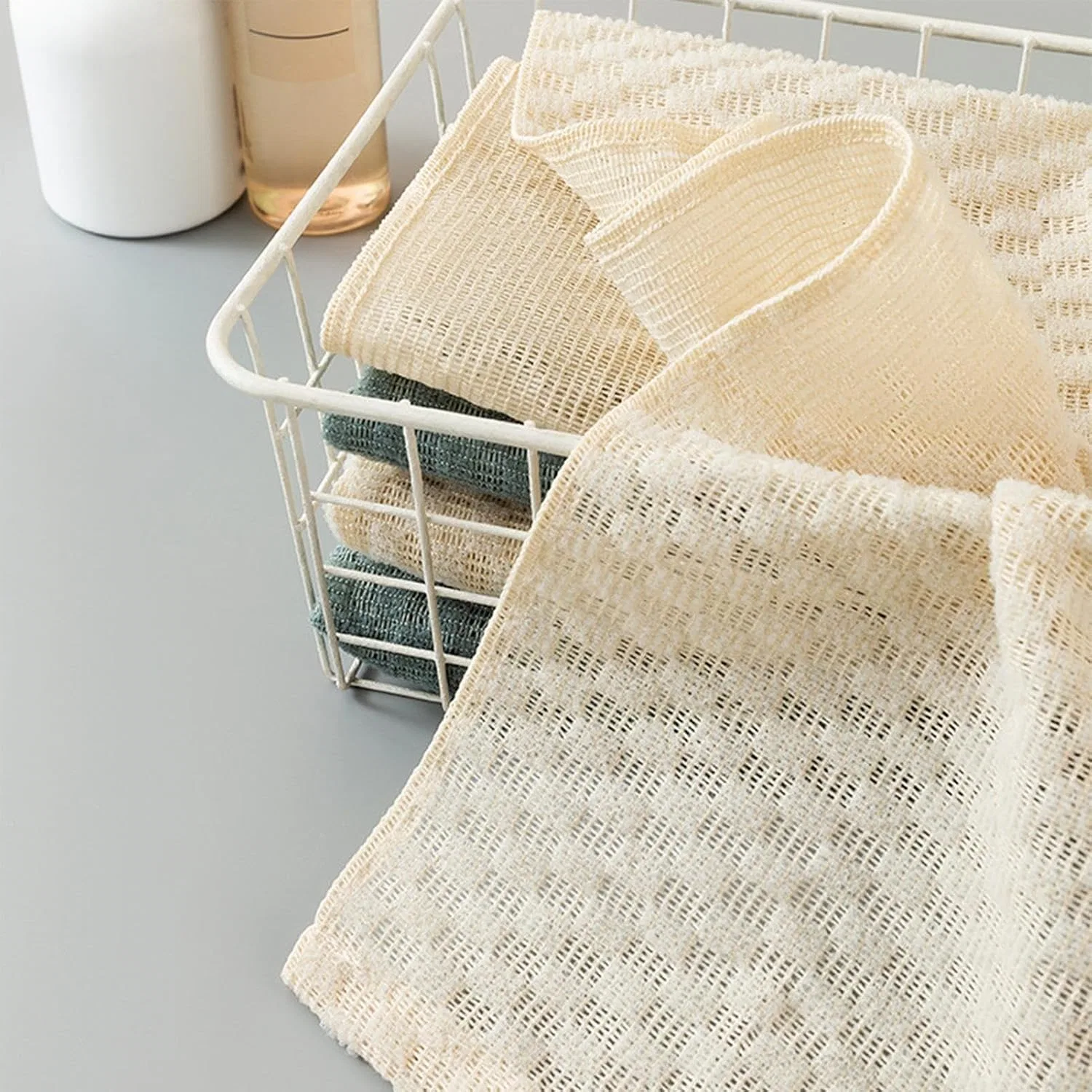 Мочалка для тела, Peeling Body Scrubber, 29x114 см, синий Generic — фото 4