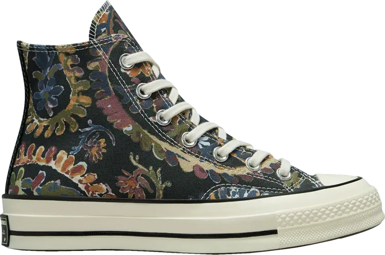 Кроссовки Converse Wmns Chuck 70 High Fall Florals - Black, черный