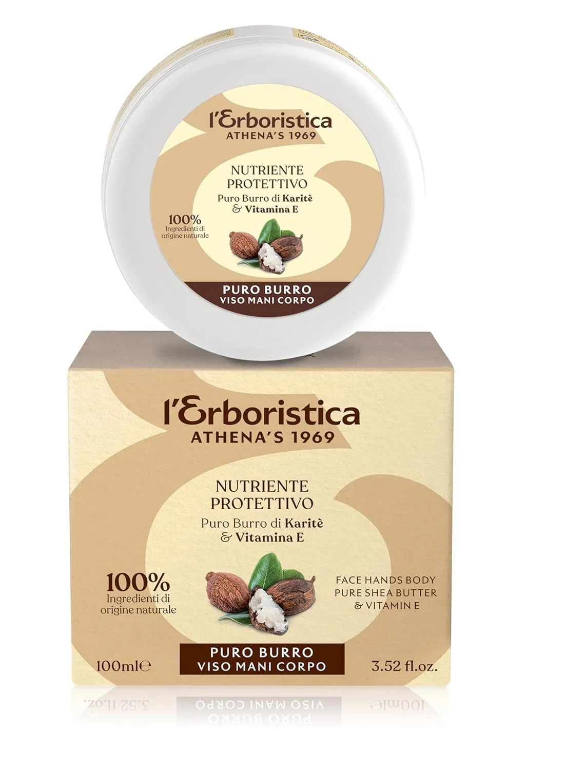 Бальзам для тела Shea Butter + Vitamin E, L'Erboristica di Athena's dal 1969, 100 мл