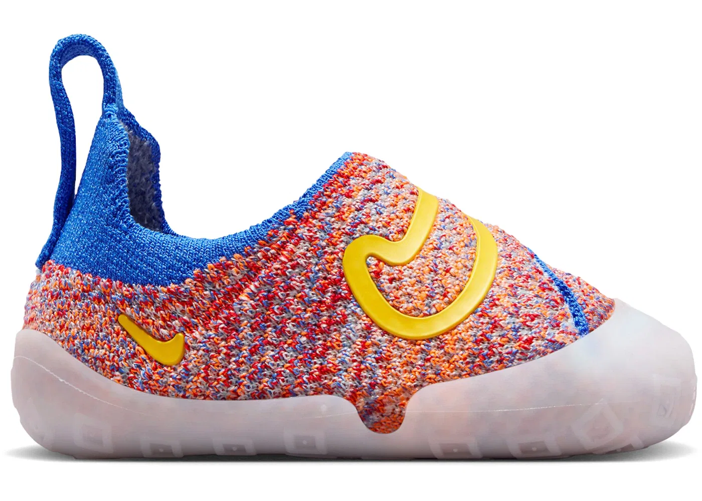 Детские кроссовки с контрастными элементами Nike Swoosh 1 Nike, Glacier Blue/Blue Crystal/Total Orange/Topaz Gold