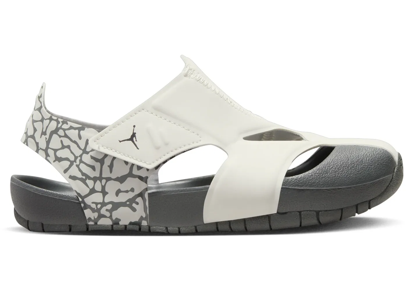 Детские сандалии-слайды Jordan Flare, Sail/Iron Grey/Light Ash Grey/Black
