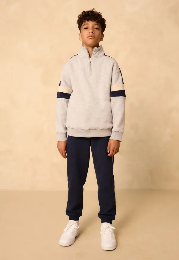 Комплект из кофты и брюк, высокий воротник, Funnel neck set, Next, серый — фото 2
