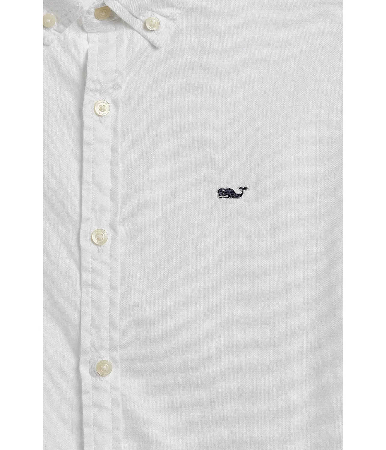 Рубашка Seawall Solid Oxford (для малышей/детей постарше) Vineyard Vines Kids, White Cap — фото 3