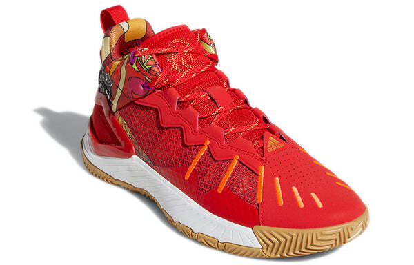 Кроссовки adidas D Rose Son Of Chi, красный — фото 3