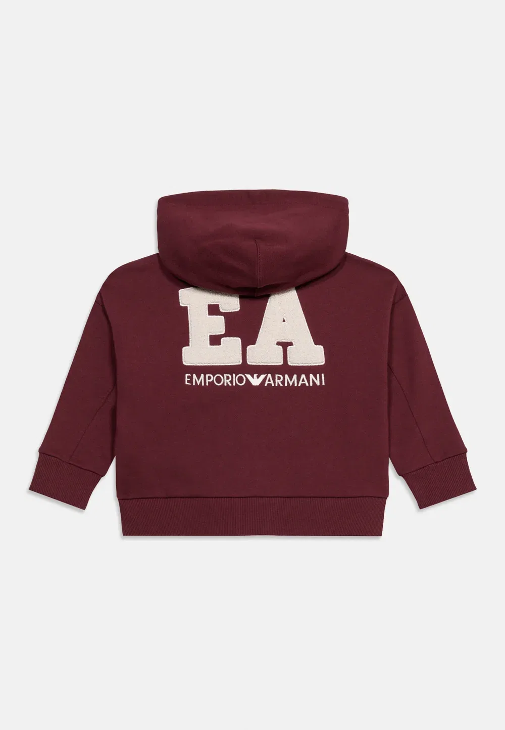Унисекс - толстовка на молнии Emporio Armani, Maroon Banner — фото 2