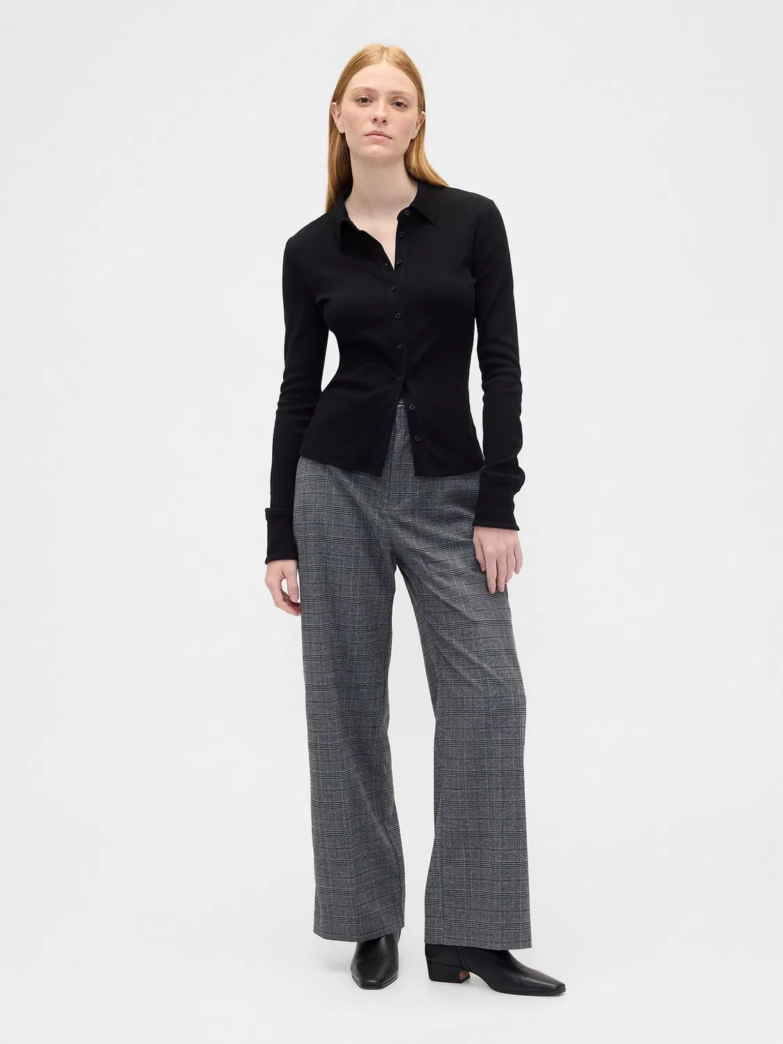 Брюки из твила Easy Twill Gap, серый