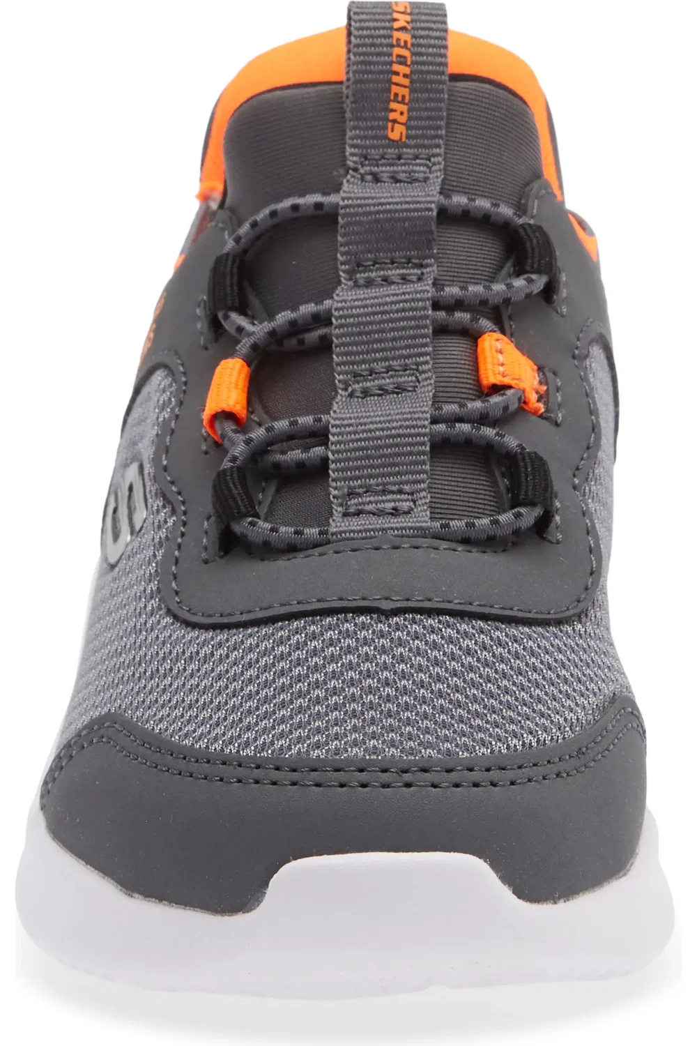 Кроссовки детские с технологией Memory Foam Bounder SKECHERS, Charcoal/Orange — фото 4