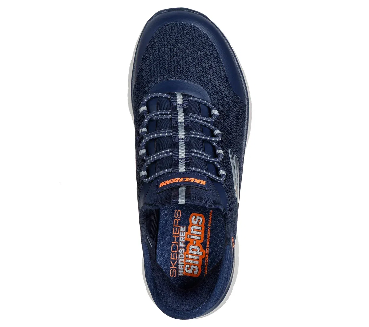 Детские слипоны Summits - High Range Skechers, тёмно-синий/оранжевый — фото 2