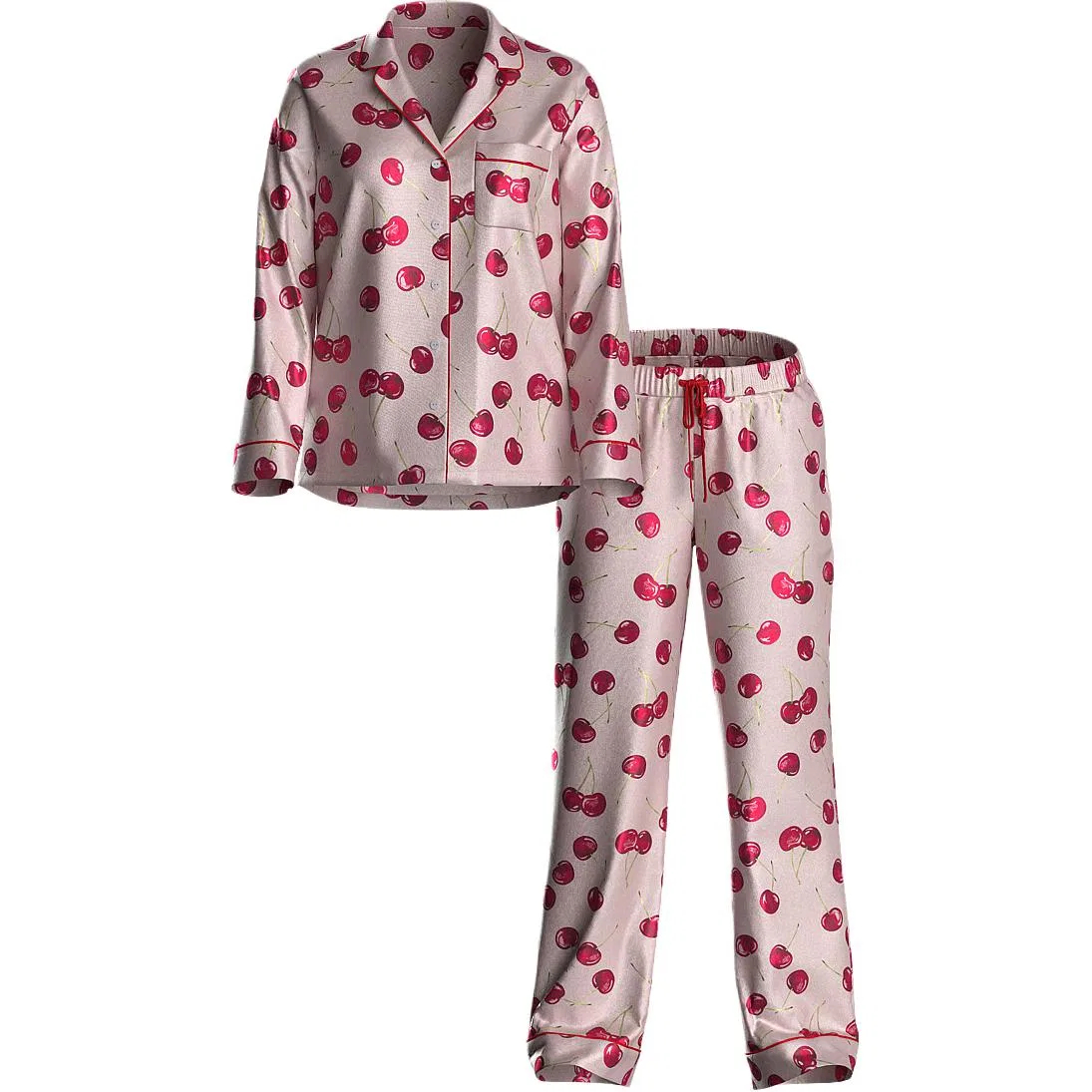 Женский комплект пижам Victoria's Secret, Bright Vermilion Explosion Cherry
