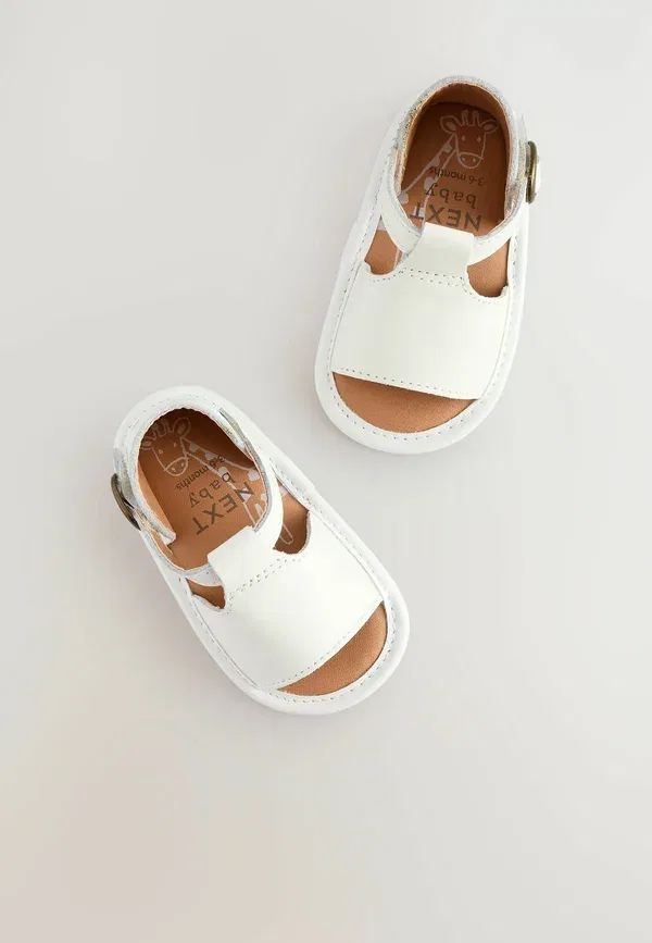 Туфли кожаные Regular fit Next White, белый — фото 3