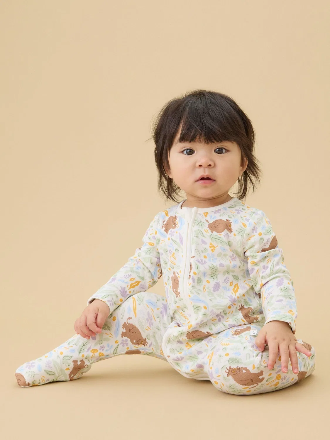 Комбинезон для сна Gruffalo Woods Clever Zip Mori, Cream