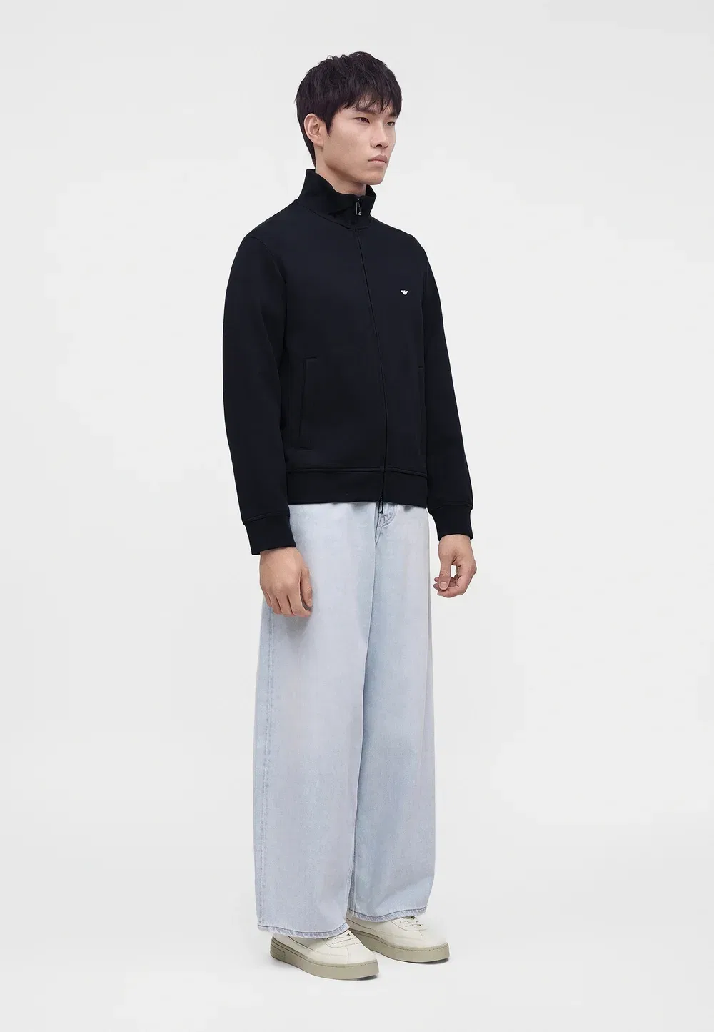 Толстовка на молнии Emporio Armani, Iconico Blu Navy — фото 4