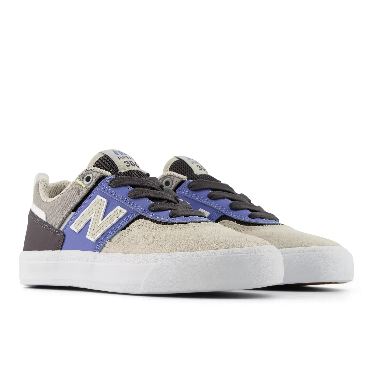 Детские кроссовки для скейтбординга с шнуровкой Jamie Foy 306 New Balance, Sandstone With Fairweather Blue — фото 2