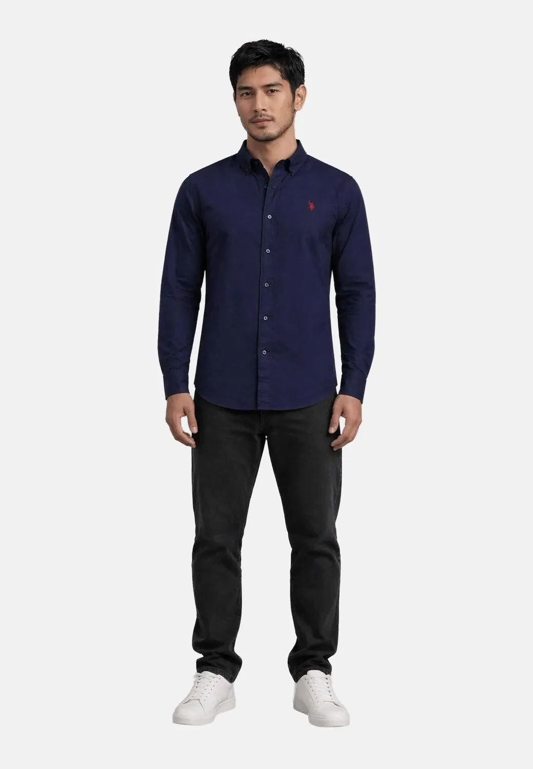 Мужская рубашка Button-Down U.S. Polo Assn., Navy — фото 3