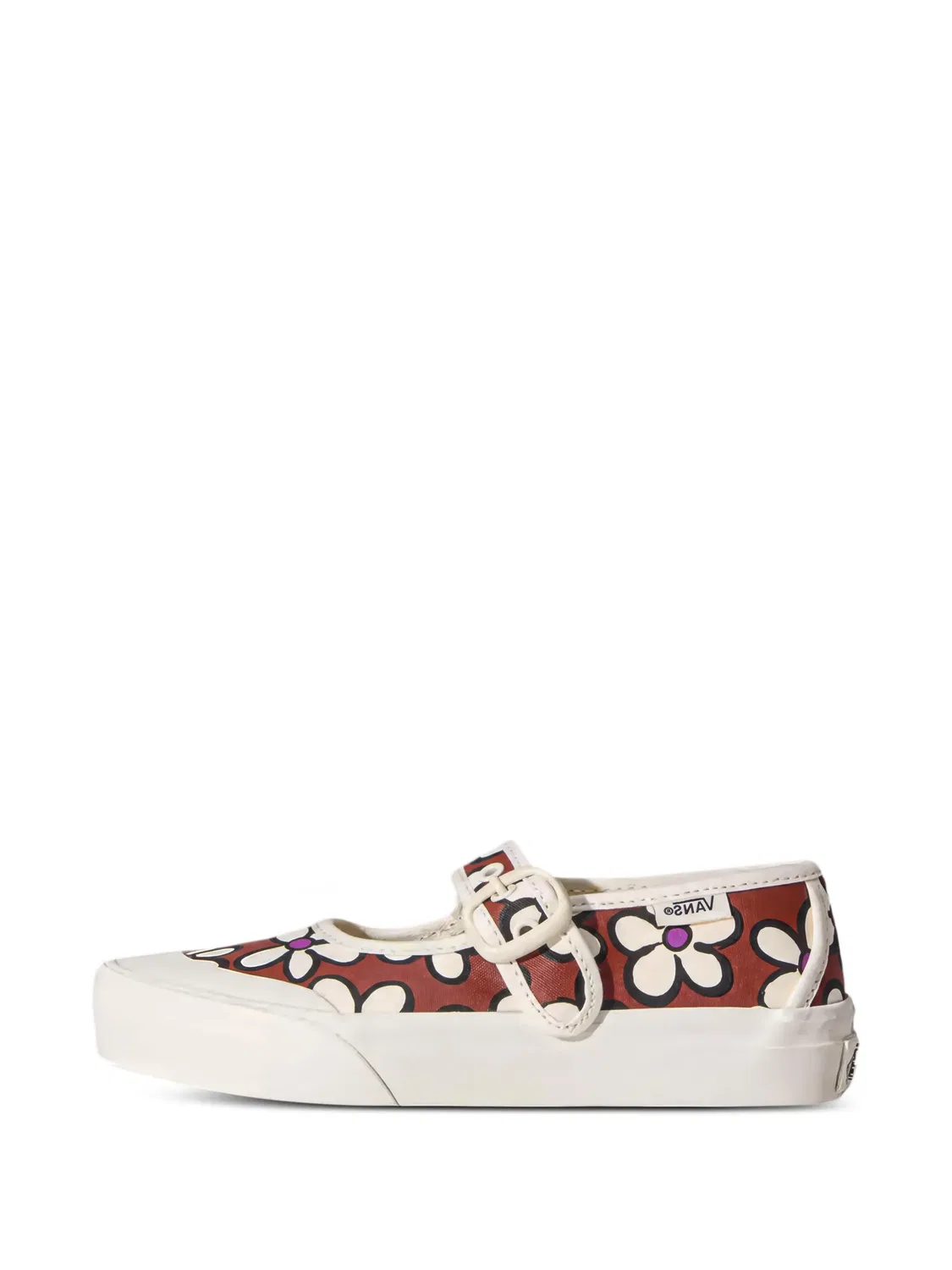 Кроссовки Мэри Джейн с цветочным принтом Vans Kids, коричневый