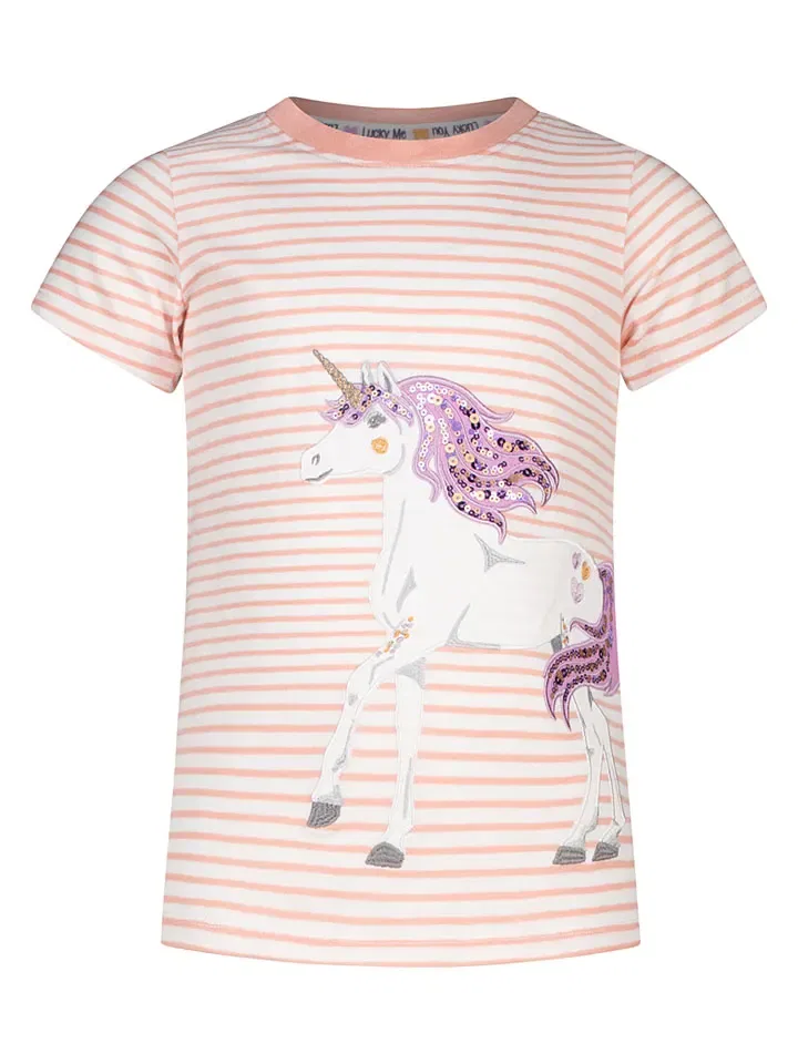 Футболка оранжево-кремовая Salt And Pepper, оранжевый