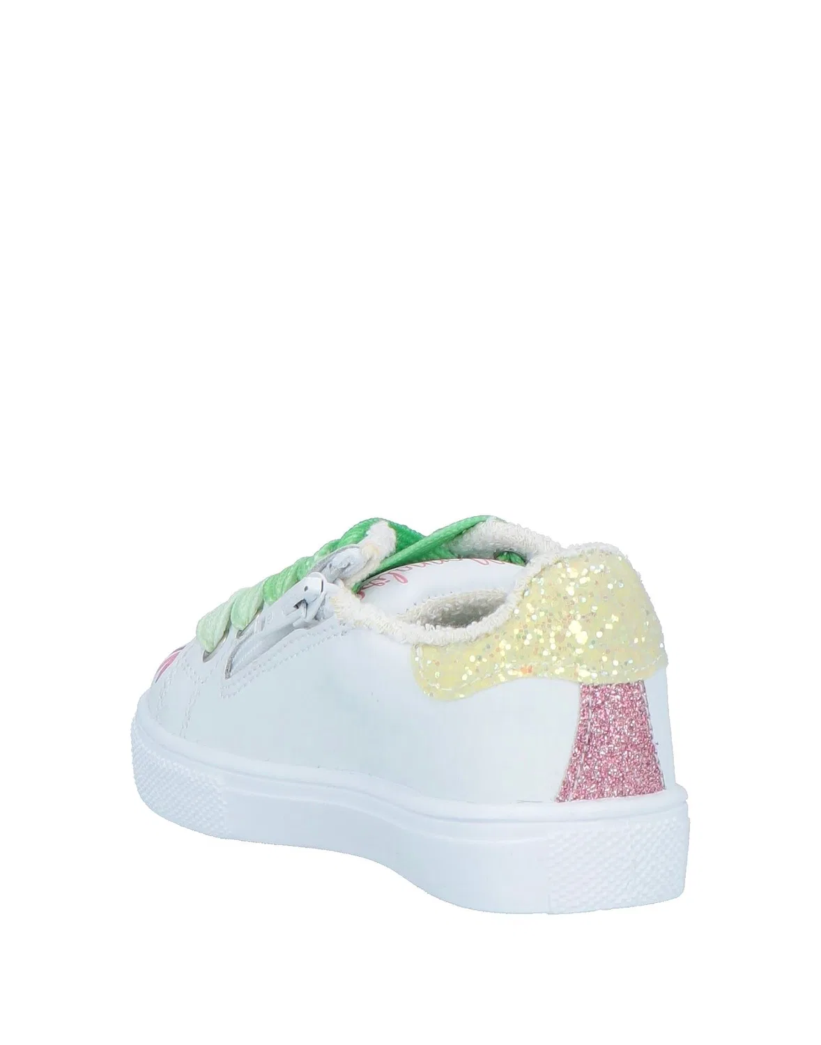 Детские кроссовки для девочек с цветочным принтом Sneakers Con Fiori Bycast Monnalisa, белый — фото 3