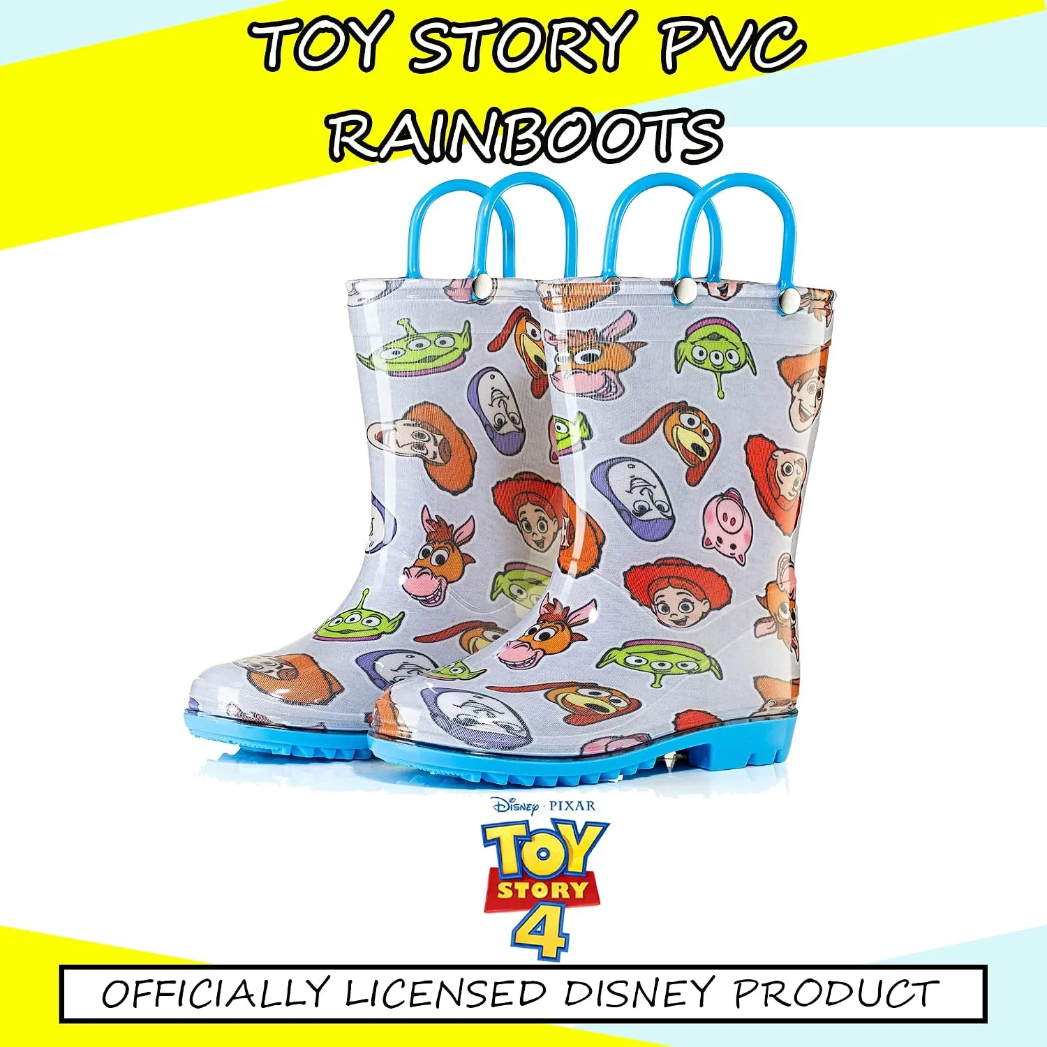 Детские дождевые сапоги для мальчиков с принтом Disney Toy Story, Multi — фото 4
