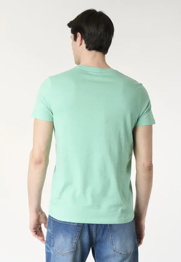 Футболка хлопковая Basic t-shirt U.S. Polo Assn., acqua marina — фото 3