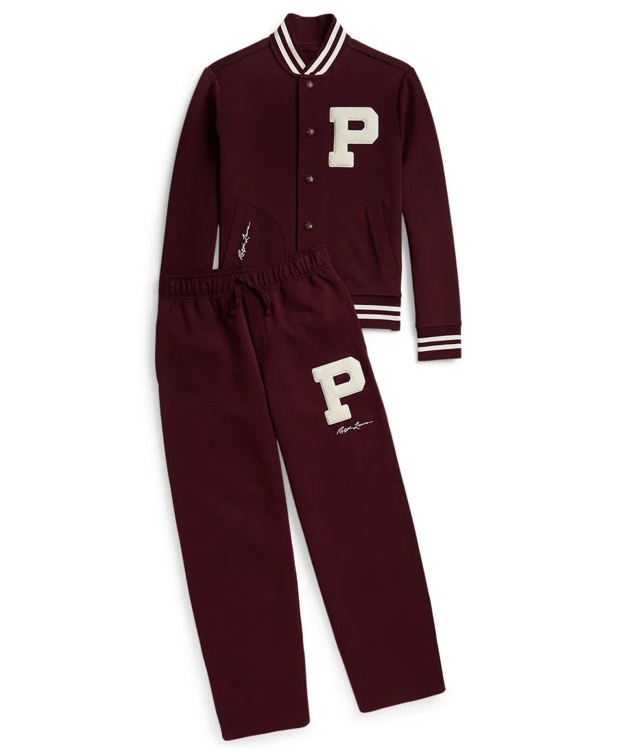 Спортивные брюки из хлопка с эмблемой P Polo Ralph Lauren, Rich Ruby — фото 4