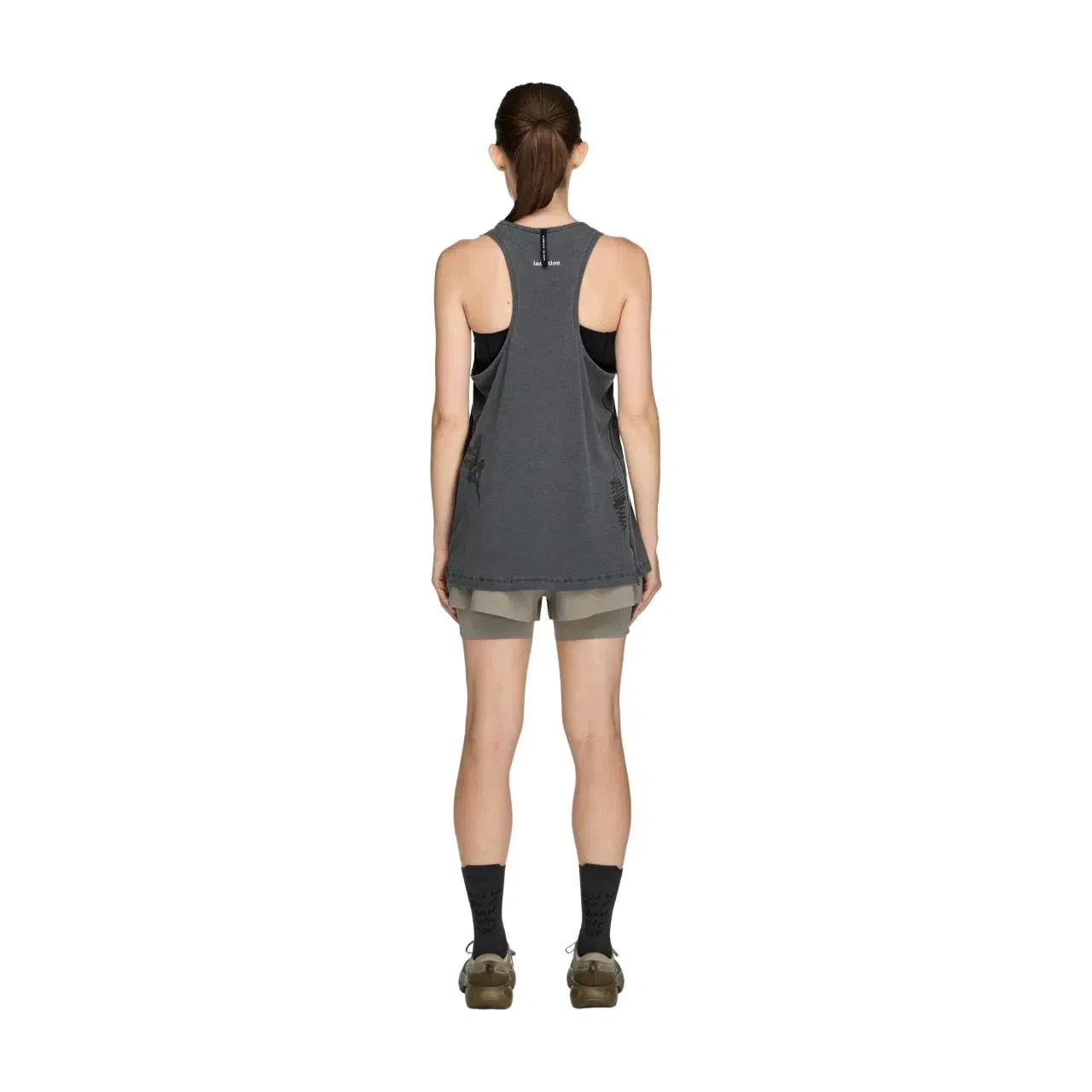 Женский топ Song For the Mute Tank Top Asia Sizing 'Carbon' adidas, Carbon — фото 4