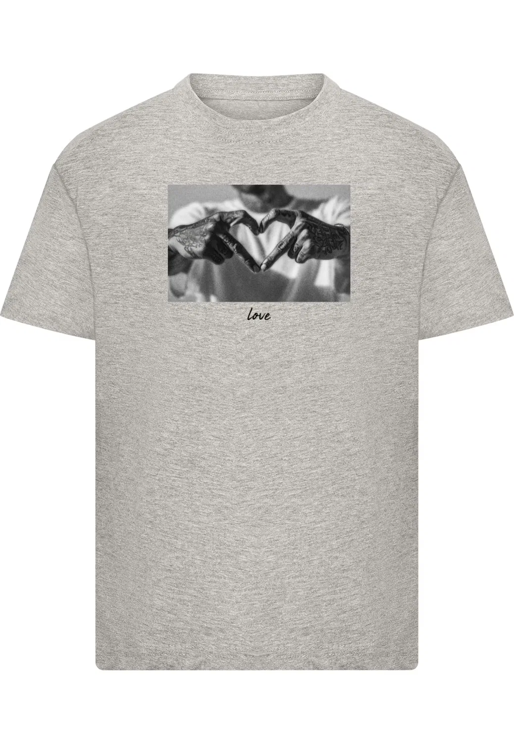 Футболка Mister Tee Shirt с изображением сердца, серого цвета