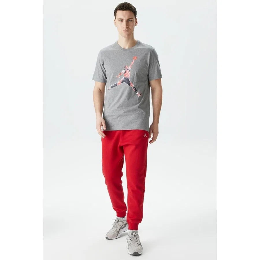 Футболка с принтом Jordan Brand Jumpman Watercolor Graphic Tshirt Gray Nike, Серый — фото 4