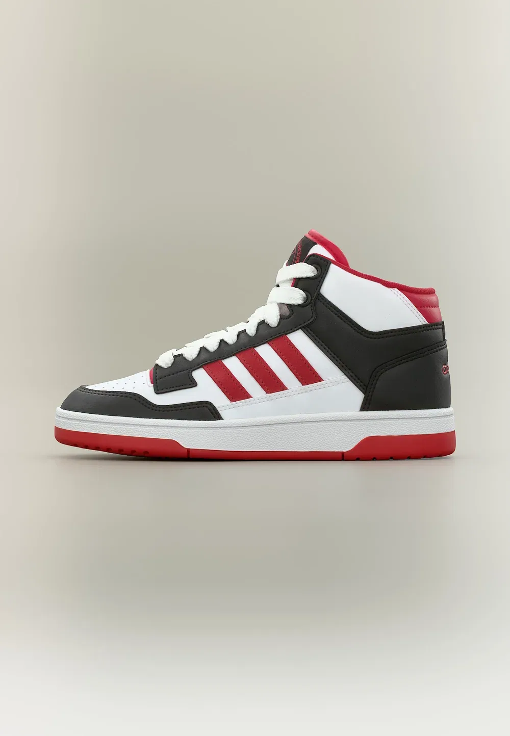 Кроссовки Rapid Court Mid унисекс для тренировок Adidas Performance, Core Black/Team Power Red 2/Footwear White