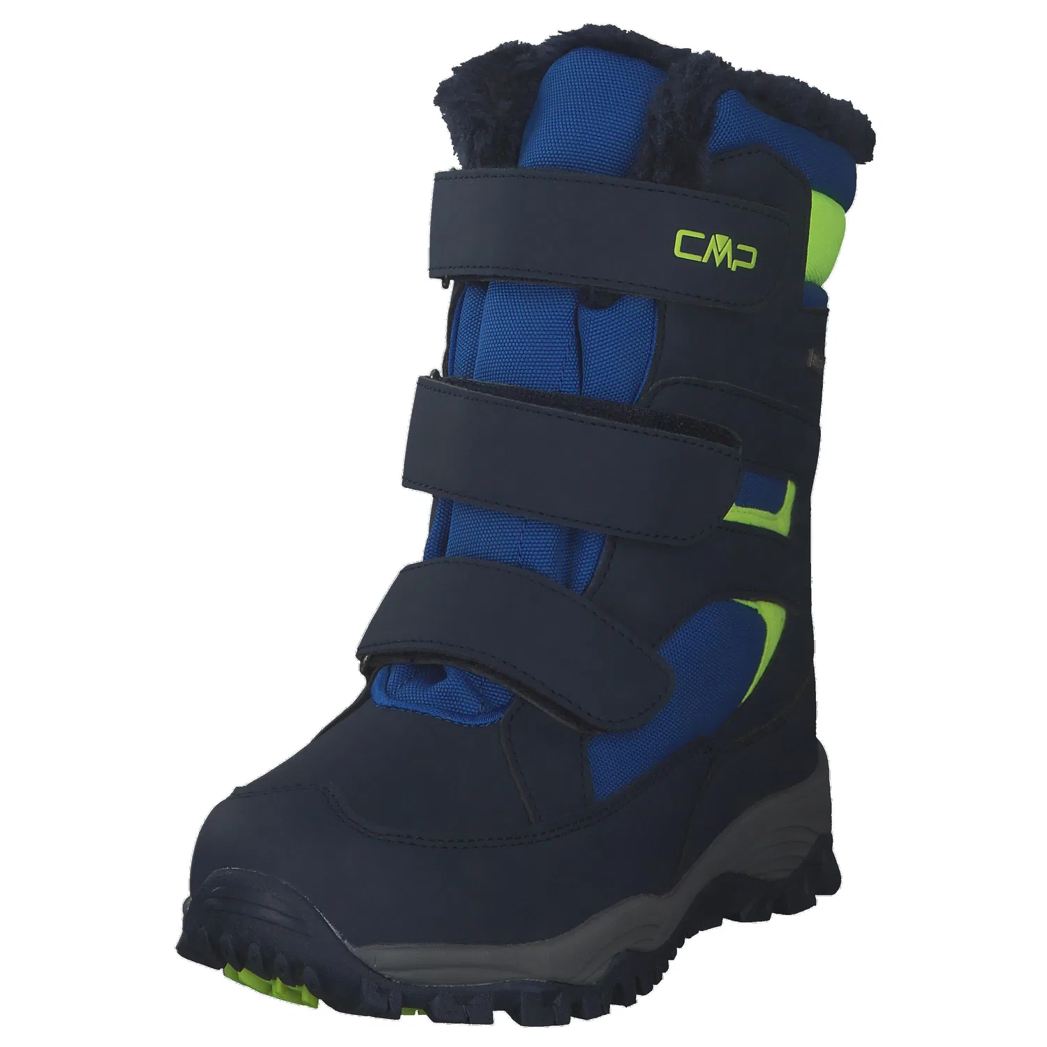 Детские зимние ботинки на липучках Kids Hexis Snow Boot WP Cmp, Темно-синий — фото 4