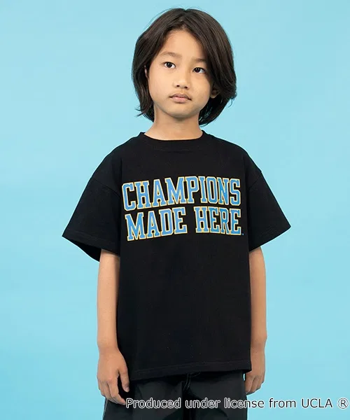 Детская футболка с принтом UCLA High Cool Cotton GLAZOS, Black