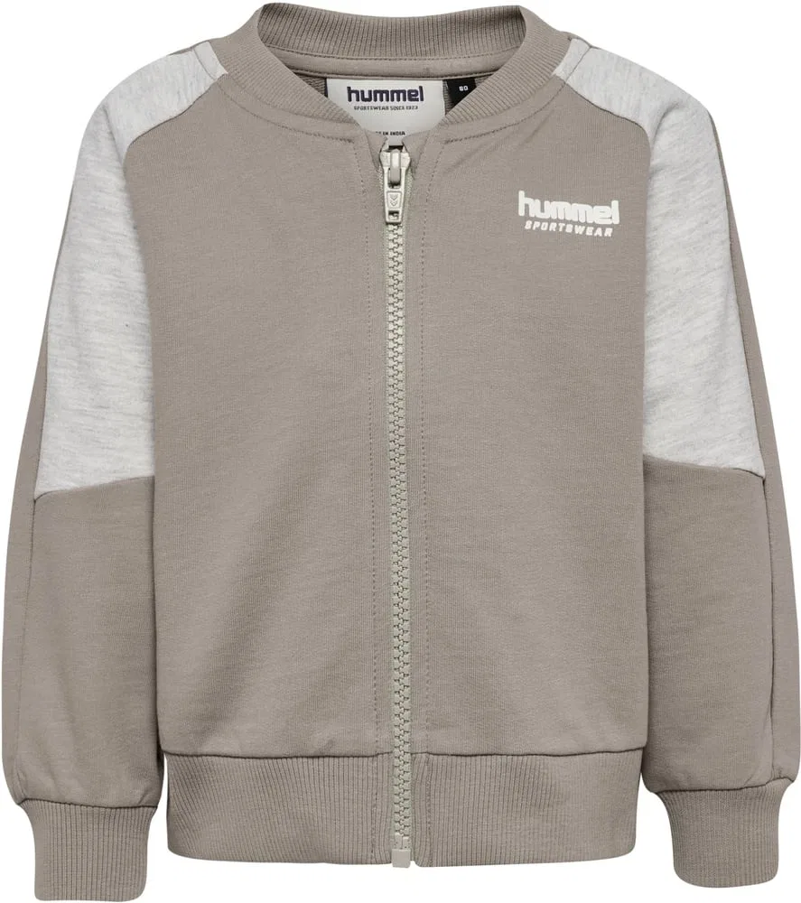 Детская тренировочная куртка на молнии Hmlmini Loose Block Hummel, коричневый — фото 3