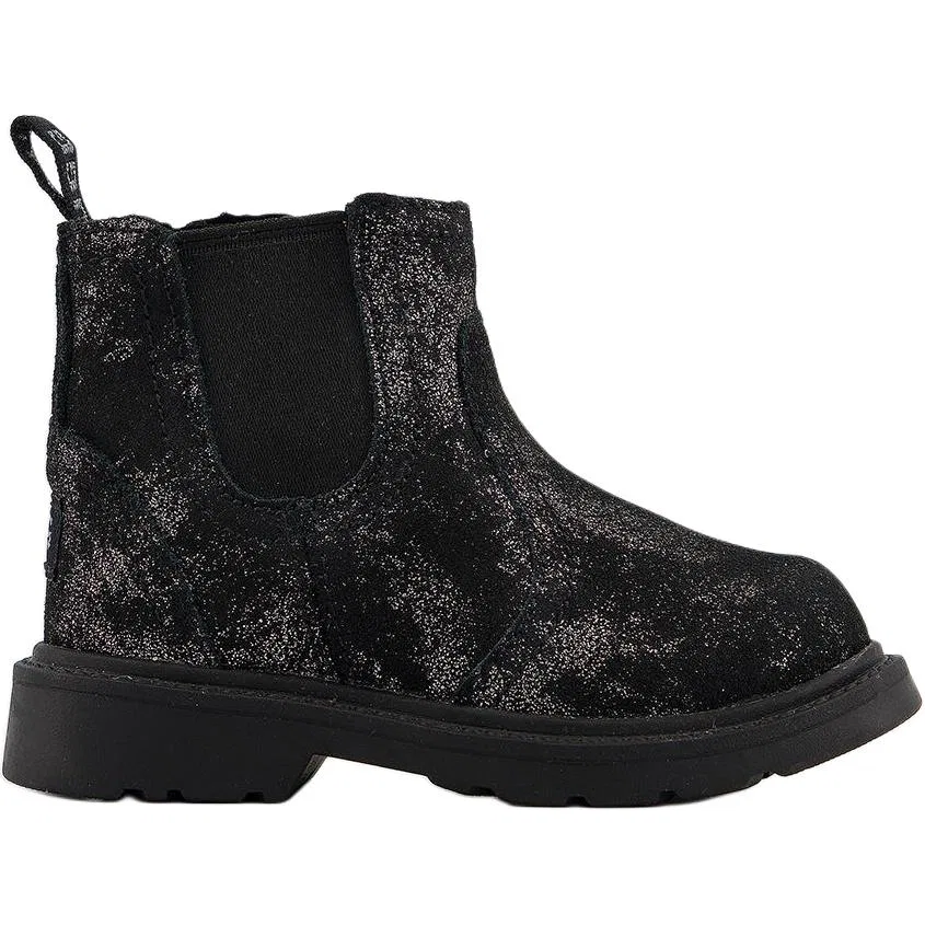 Детские ботинки UGG из замши черные — фото 3
