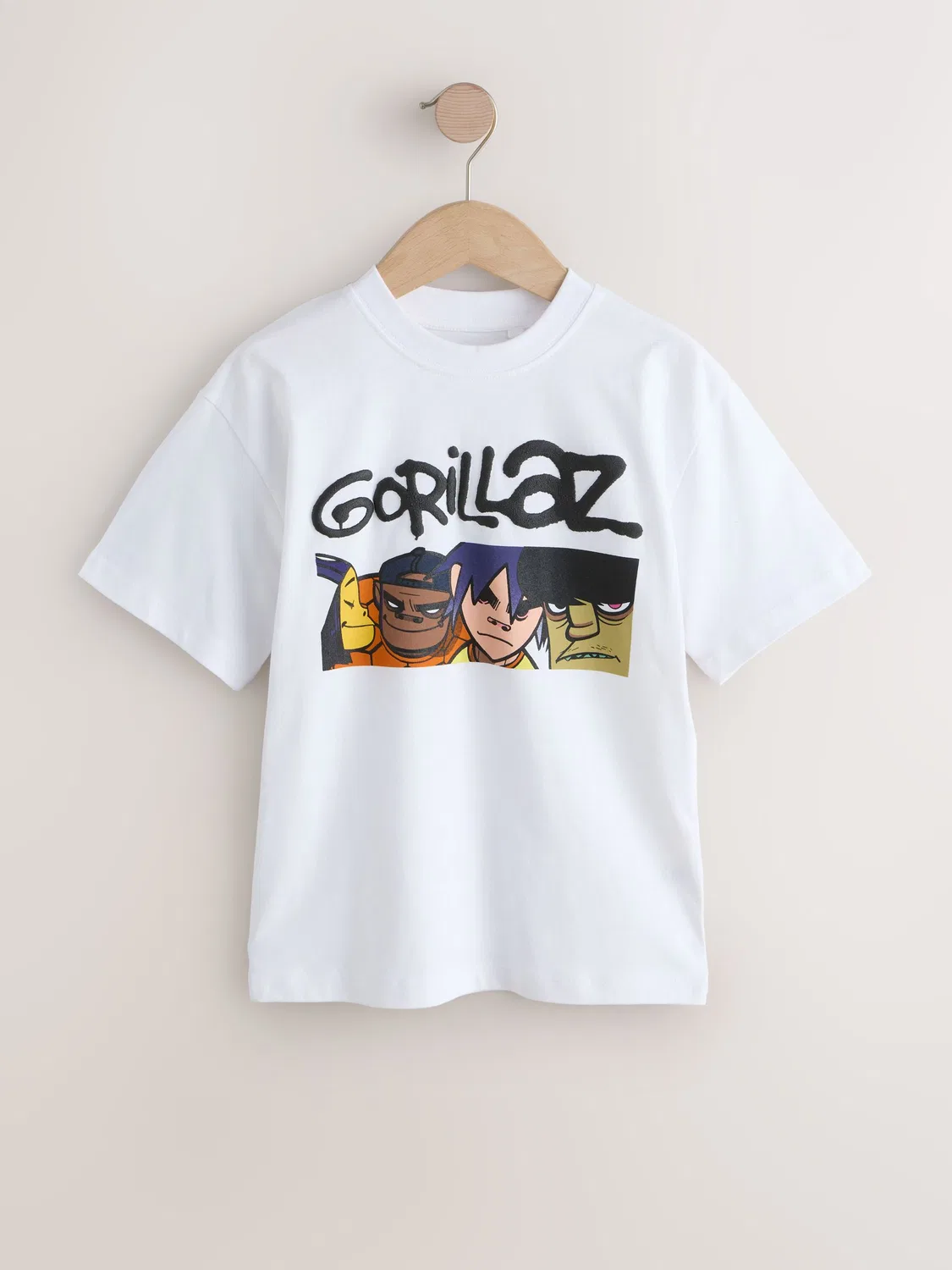Футболка с принтом Gorillaz Next, белый