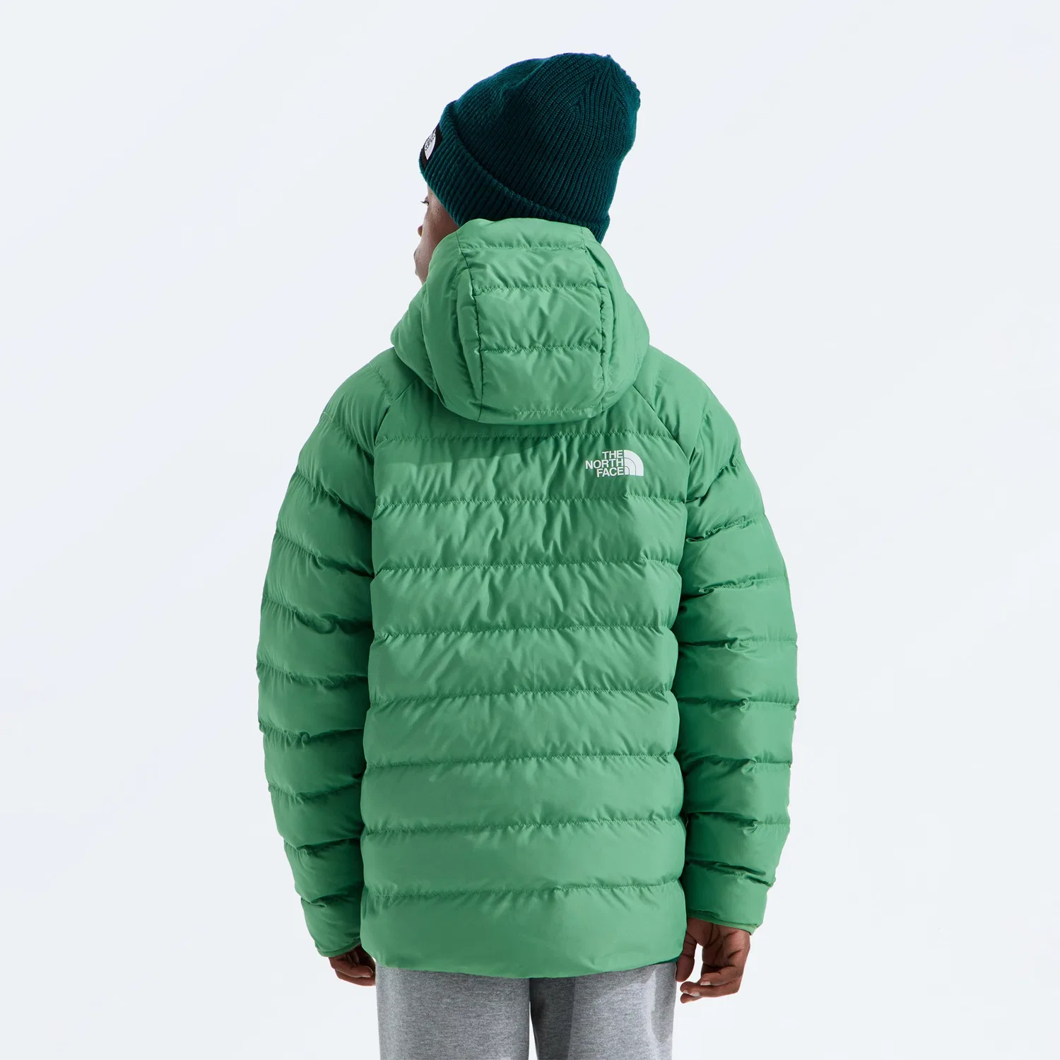 Куртка детская утепленная с капюшоном двусторонняя Reversible Perrito The North Face, Dimmed Algae — фото 2
