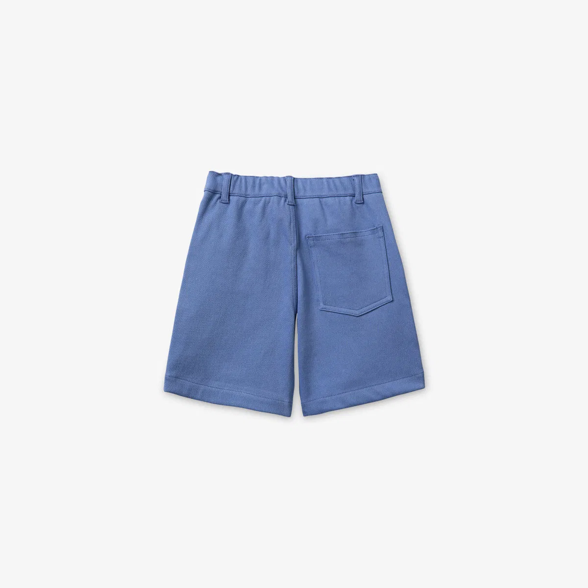 Хлопковые шорты на шнуровке с эластичным поясом, размер 1-5 лет Benetton, синий — фото 3