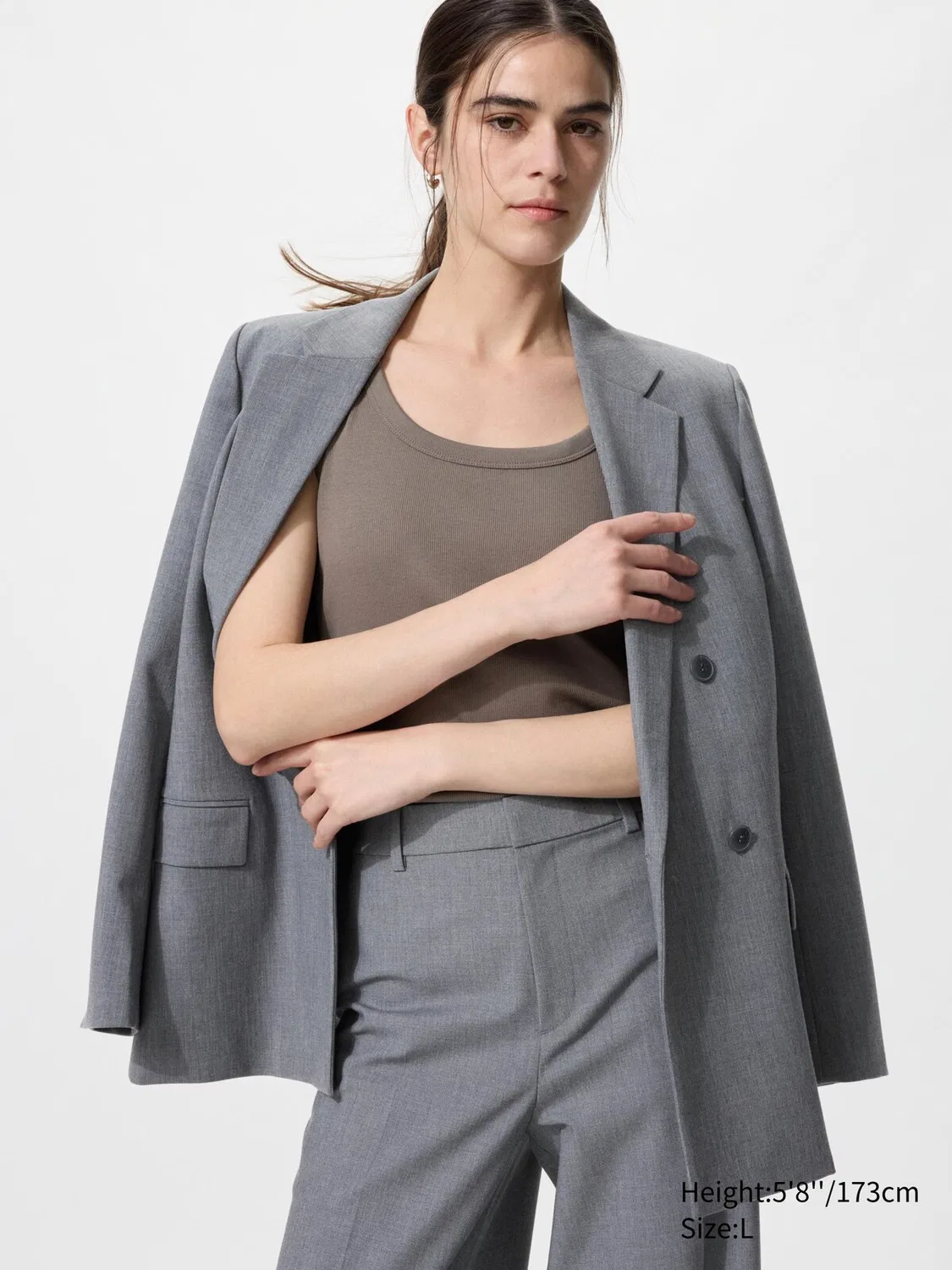 Майка Uniqlo, женская, коричневая