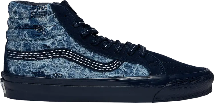 

Кеды Vans FDMTL x OG Sk8-Hi LX Distressed Indigo, синий