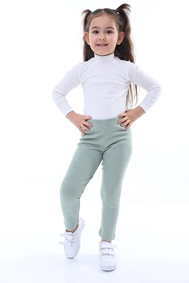 Детские леггинсы для девочек хлопковые Kyex, Pastel Turquoise