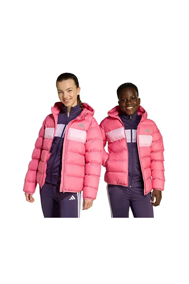 Детское зимнее пальто для девочек с капюшоном Adidas, Jcsd-2