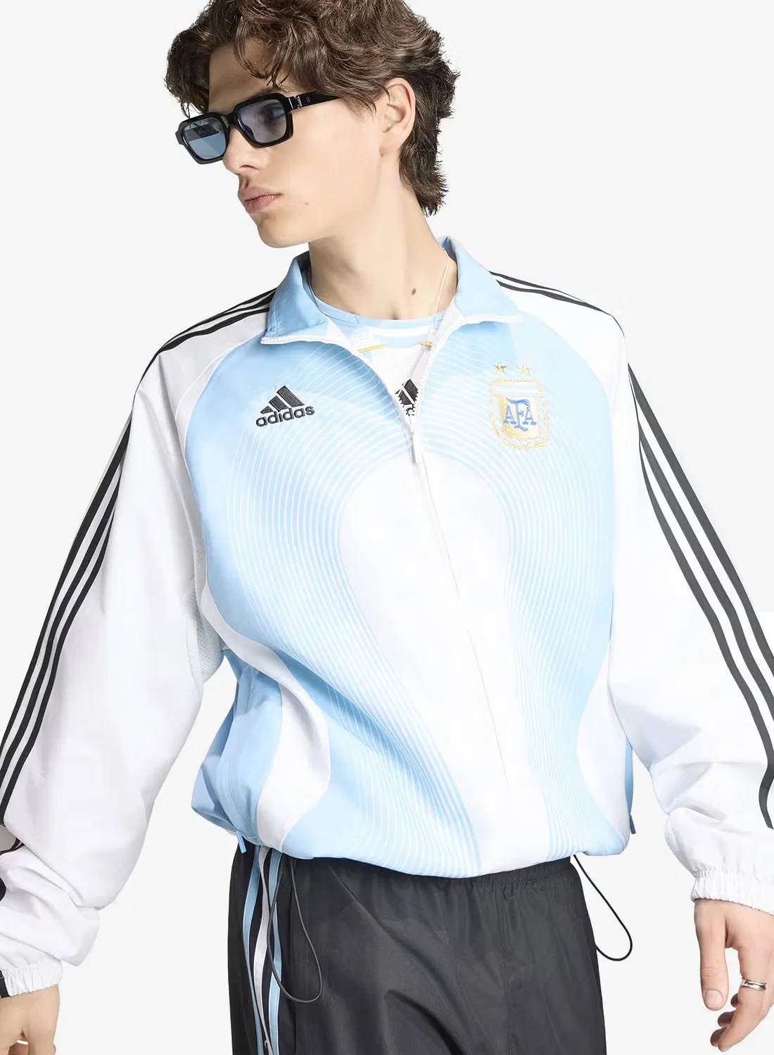 Куртка трековая Argentina 2006 Adidas, белый — фото 3