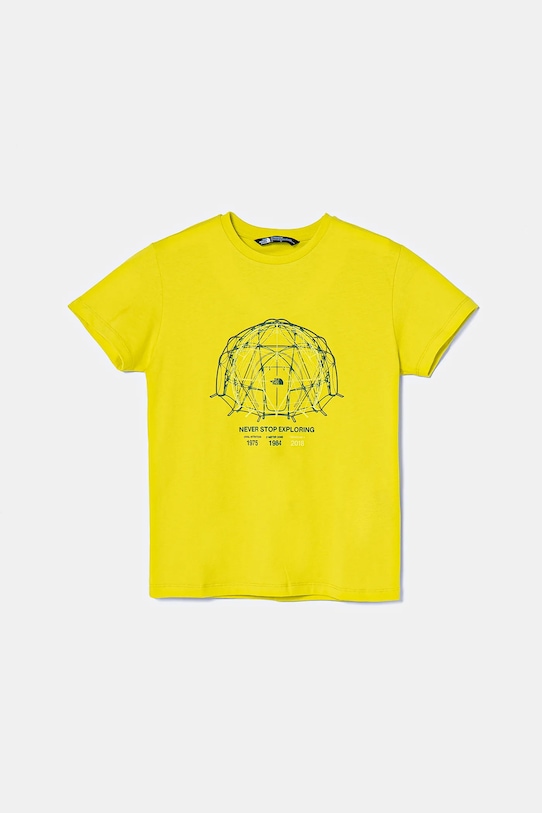 

Детская хлопковая футболка GRAPHIC RELAXED S/S TEE The North Face, зеленый