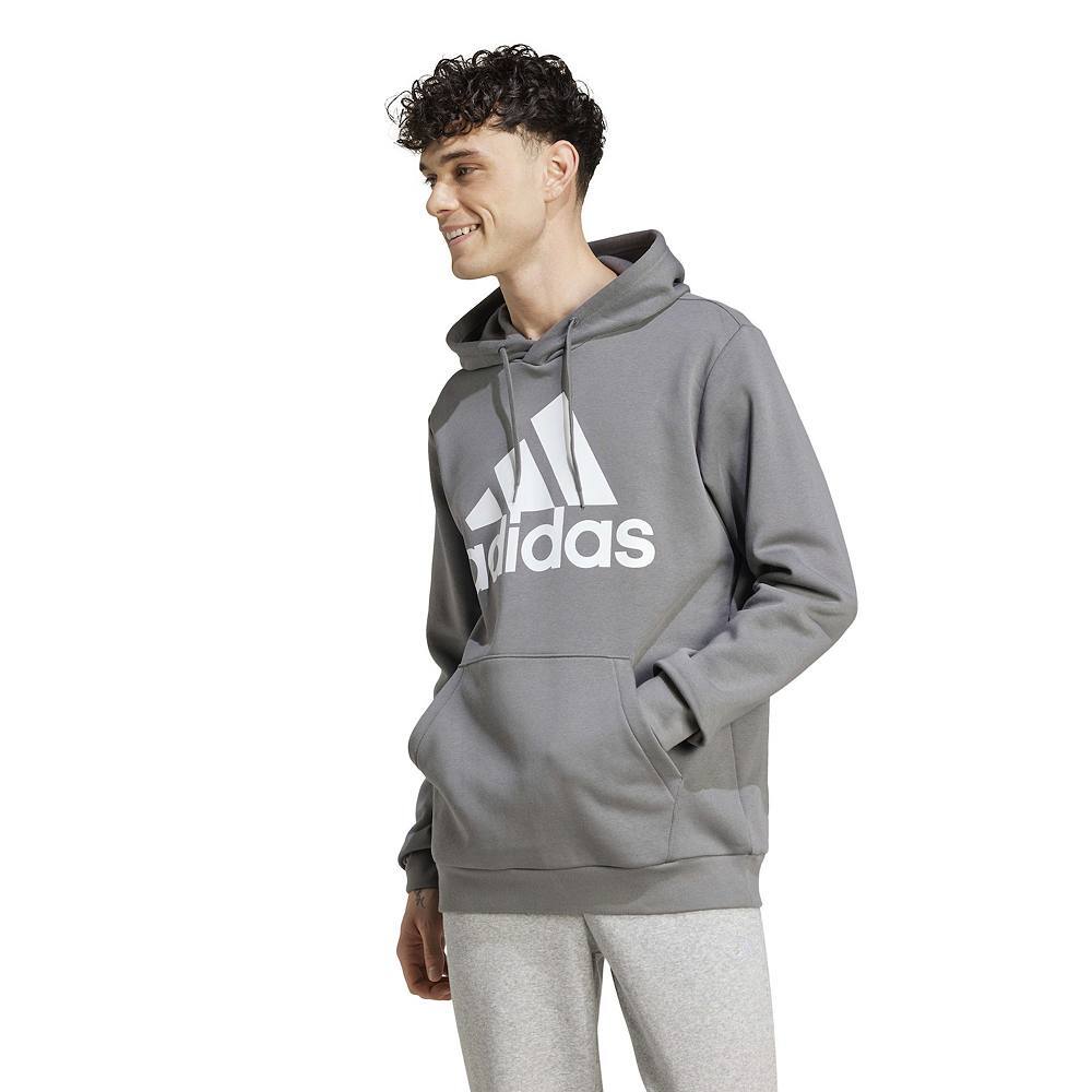 

Мужская флисовая худи adidas Essential с большим логотипом Adidas, цвет Linen Green