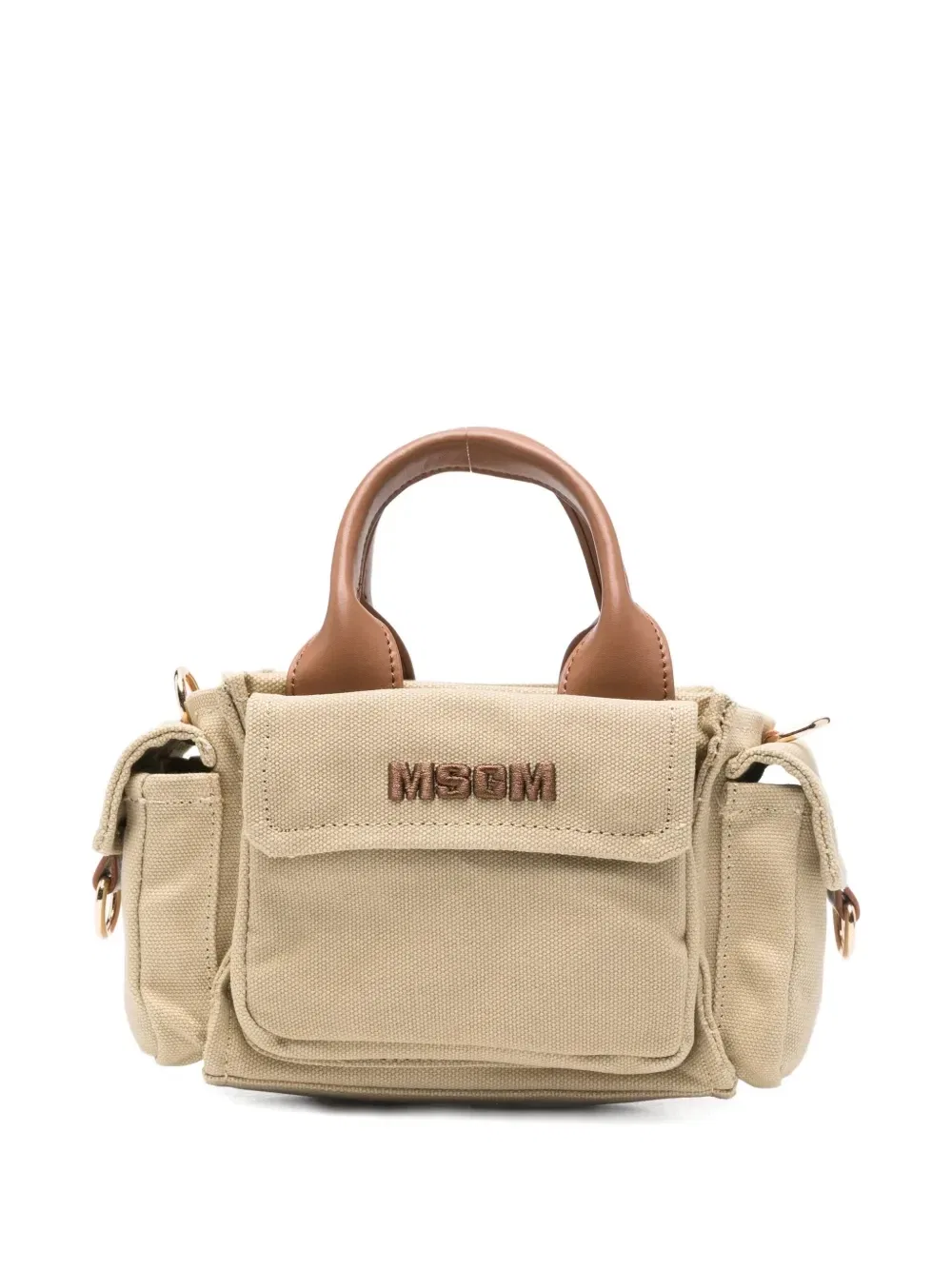 Мини-сумка Pocket с короткой ручкой Msgm Kids, бежевый