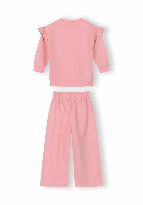 Брюки из футера с принтом Set and wide joggers Minoti, light pink, светло-розовый — фото 4