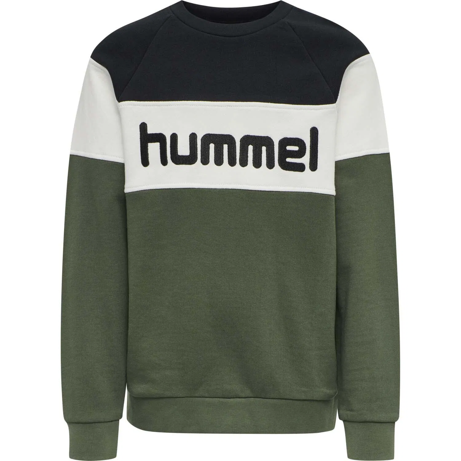Детский свитшот с длинным рукавом Claes Sweatshirt Hummel, Olivgrun Schwarz