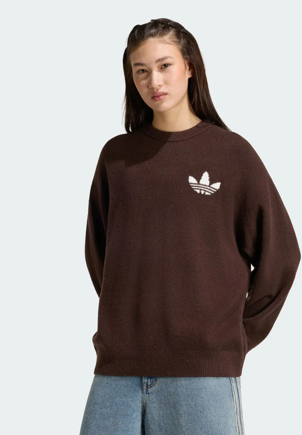 Вязаный свитер - джемпер Adidas Originals, Aurora Coffee