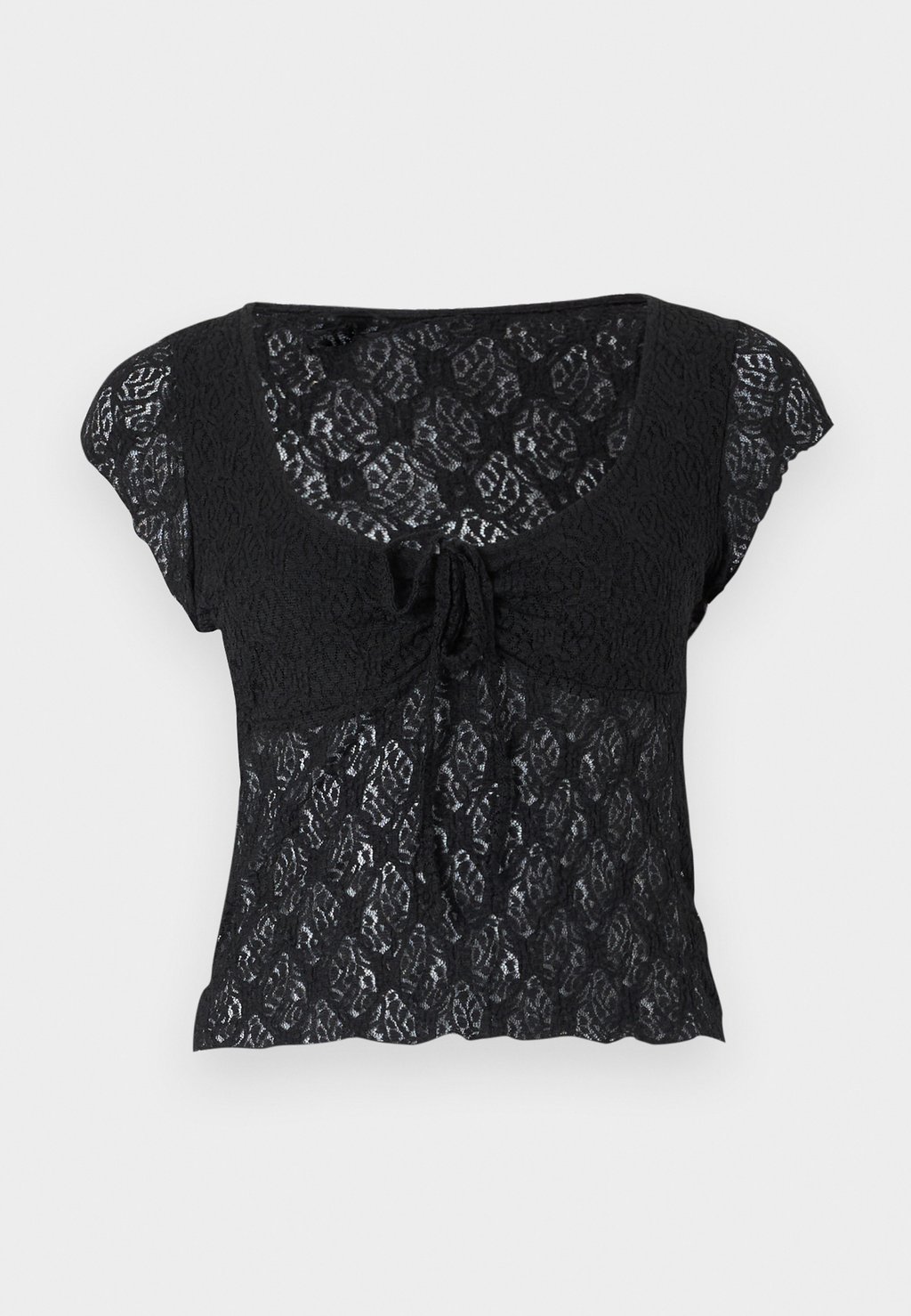 

Топ QUINN CAP SLEEVE BDG Urban Outfitters, серый
