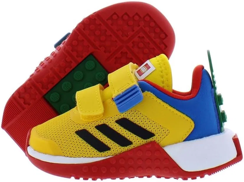 Детские кроссовки для мальчиков Lego Sport adidas, Yellow/Blue — фото 4