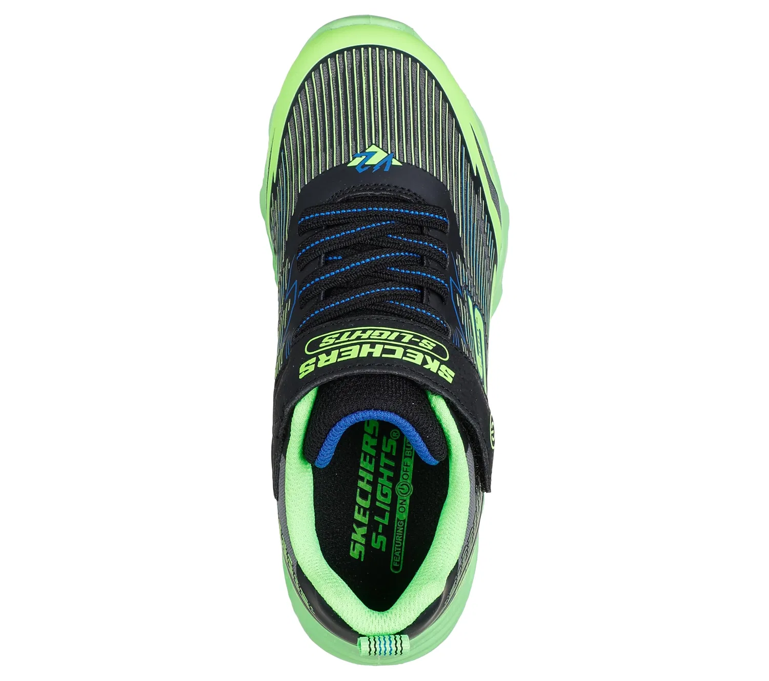 Детские кроссовки для мальчиков с 3D-принтом Vortex 2.0 Skechers, Lime Black — фото 3